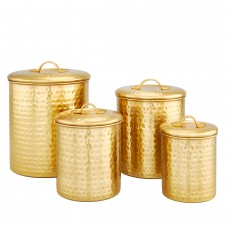 Old Dutch Hammered Storage 4 Piece Canister Set OI2151